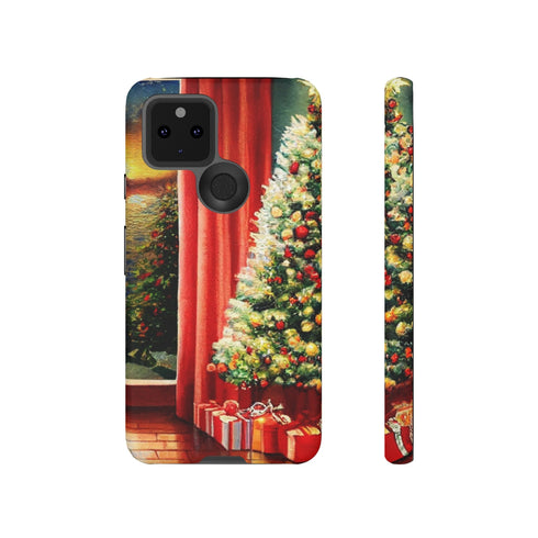 Christmas Tree in Cozy Holiday Home - Impact Resistant Phone Case Google Pixel 5 5G Matte